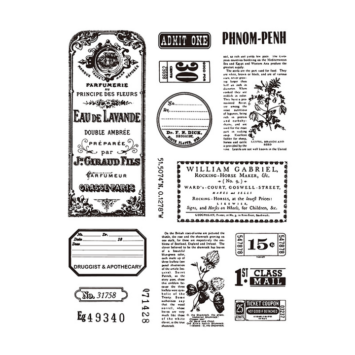 Vintage Transparent Silicone Stamps Fashion Stamp