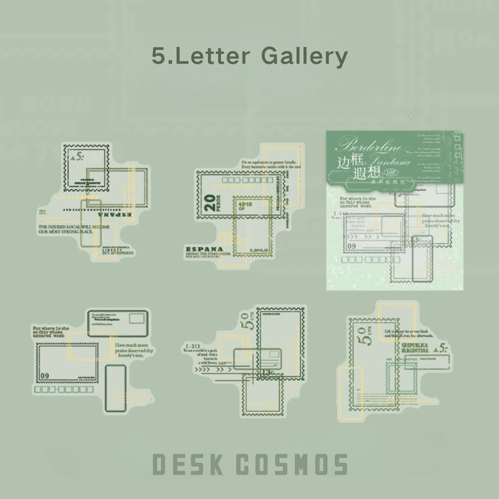 Border Reverie Letter Gallery PET Artistic Writing Borders