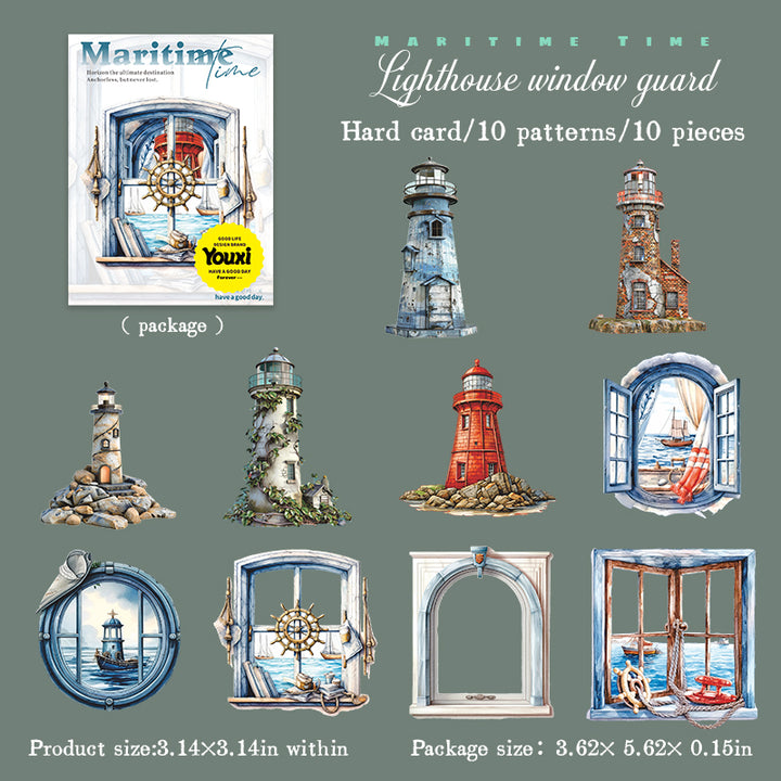 Maritime Time Lighthouse Window Guard Decorative