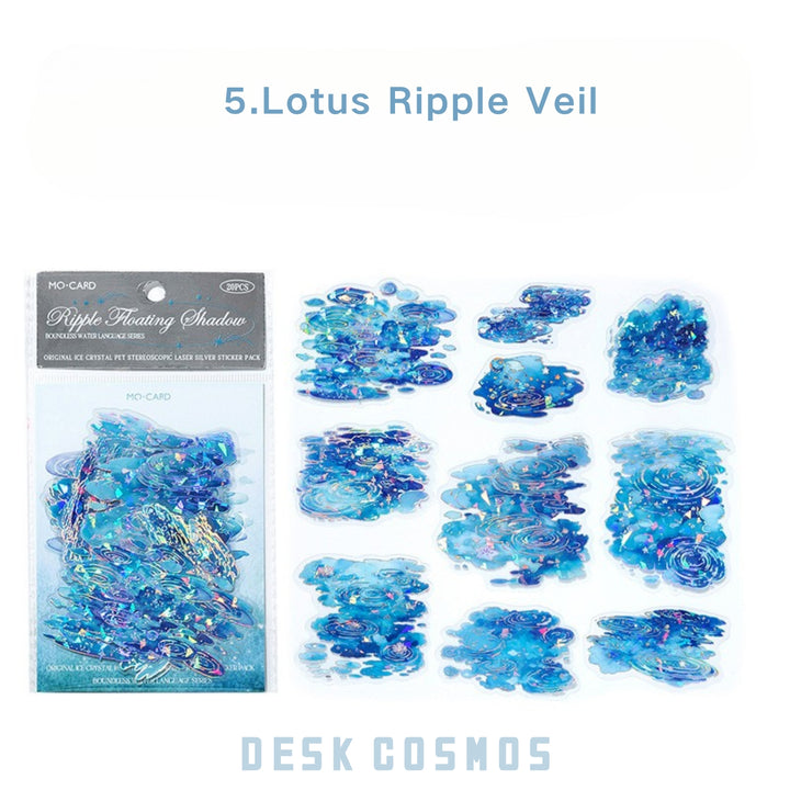 Boundless Water Lotus Ripple PET Elegant Water Decor