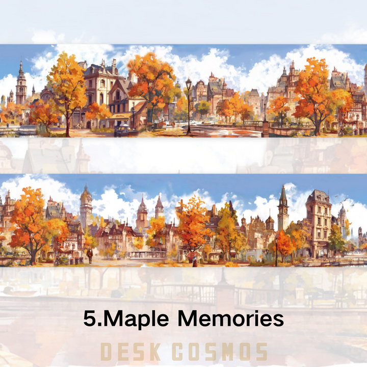 Travel Time Maple Memories Scenery Tape Travel Journal