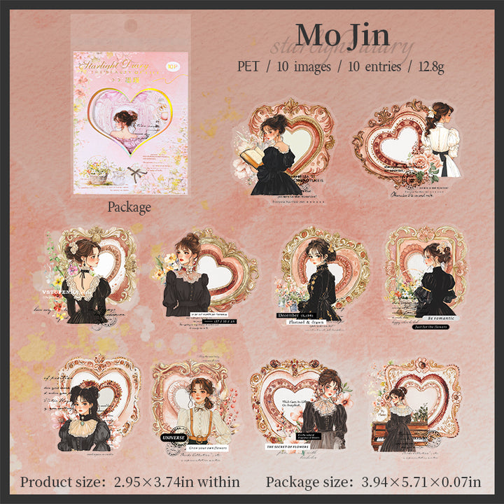 Starlight Diary Stickers for Journaling and DIY