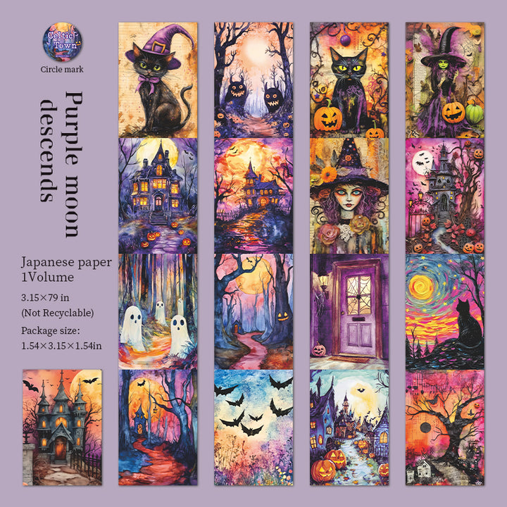 Celtic Town Gothic Halloween Washi Tape Decorative Roll Perfect for Crafting