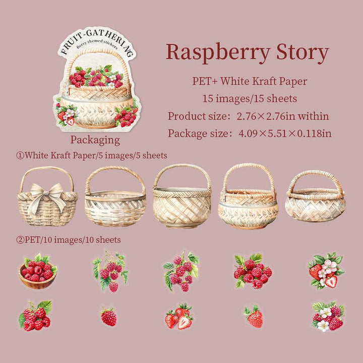 Fruit Harvest Double - Material Journal Stickers - Desk Cosmos