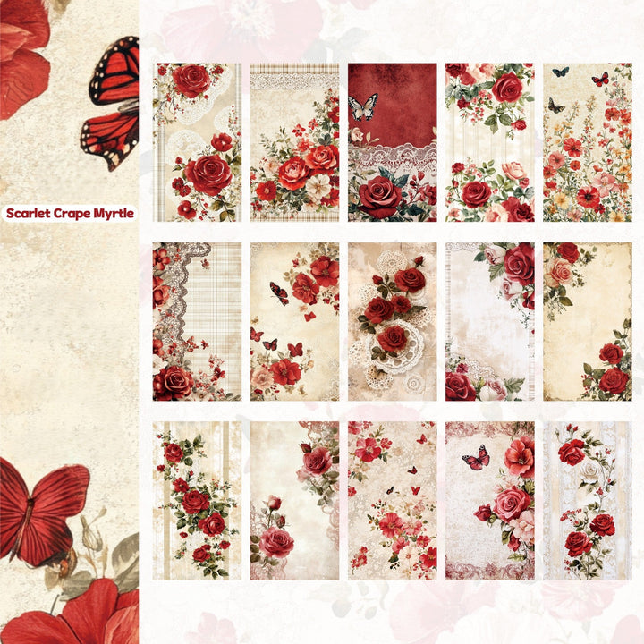 Retro Story Morning Flowers Journal Papers DIY Stationery