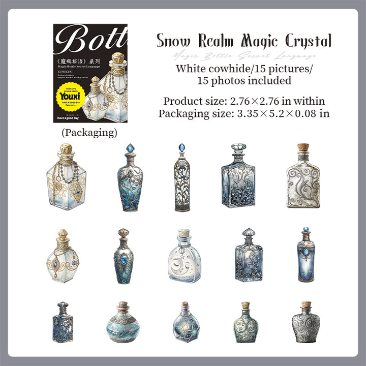 Magic Bottle Secret Language fantasy theme suitable for journaling