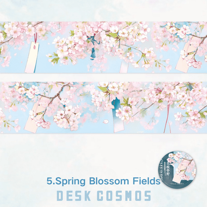 Passing by a Cherry Blossom Flowering Spring Washi Tape