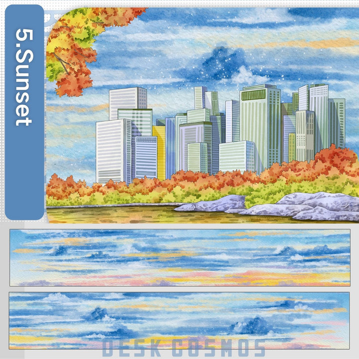 Sky Background Scenery PET Tape (11 Styles) - Desk Cosmos