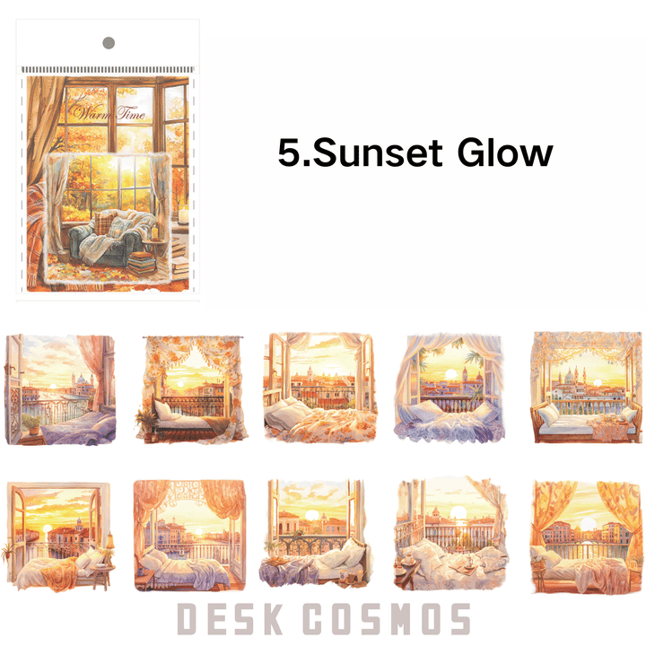 Window Landscape Series Nature Scenery PET Stickers Large Outdoor for Scrapbooking