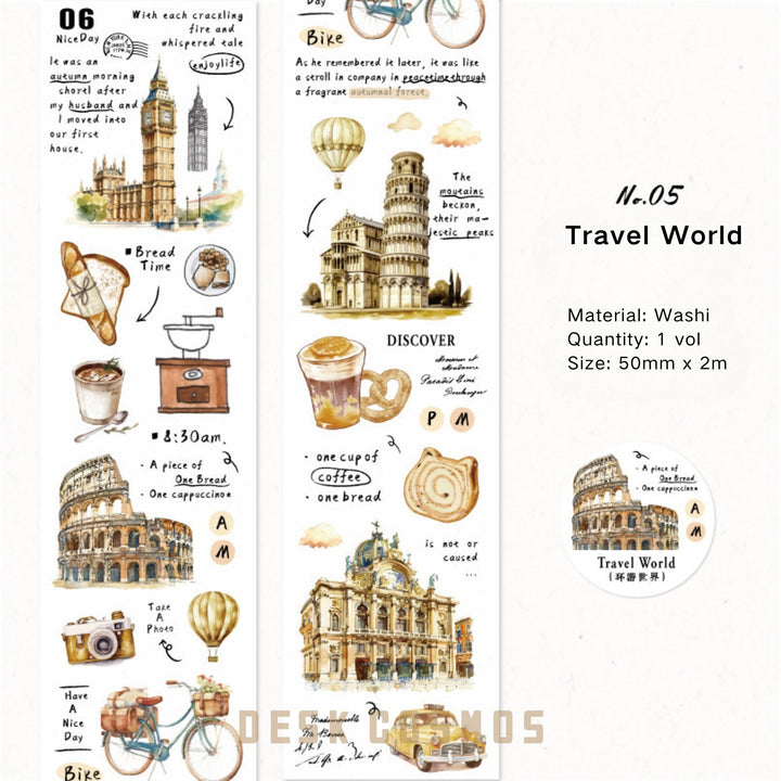 Vintage Washi Embrace The Sea Decorative Craft