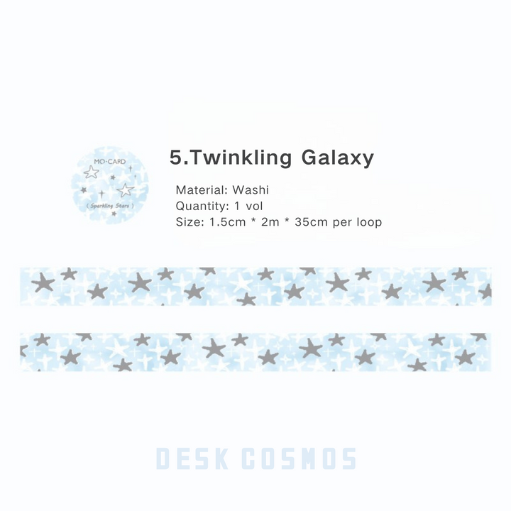 Starry Sky Series Dreamy Washi Tape For Bullet Journals