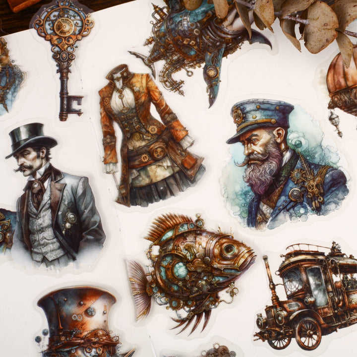 Age of Steam Series Steampunk PET Stickers - Desk Cosmos