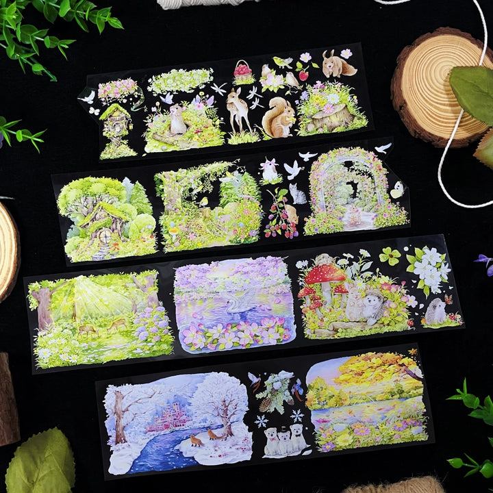 Four Seasons in Fairy Tale Forest PET Tape - Desk Cosmos