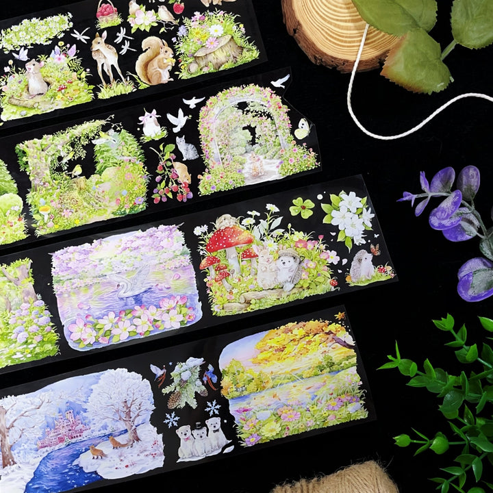 Four Seasons in Fairy Tale Forest PET Tape - Desk Cosmos