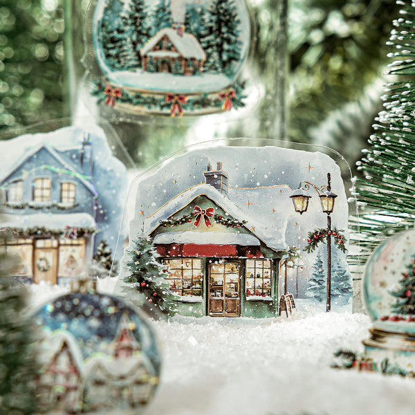 Christmas PET Stickers – Festival Scene Decoration