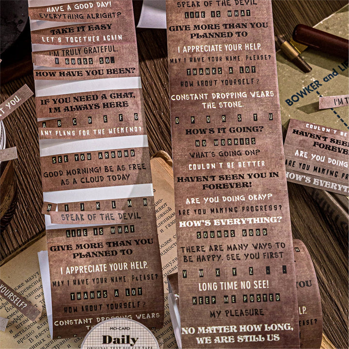 Time’s Words Series Die - cut Tape - Desk Cosmos