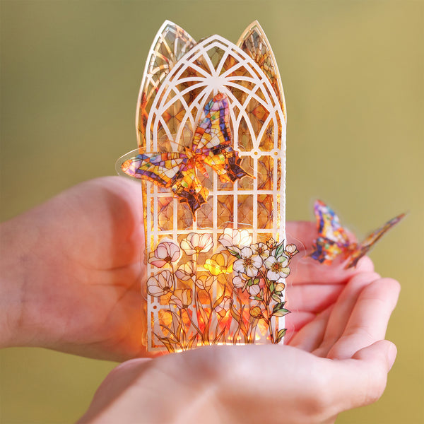 Light Shadow Flower Art Stickers - Desk Cosmos