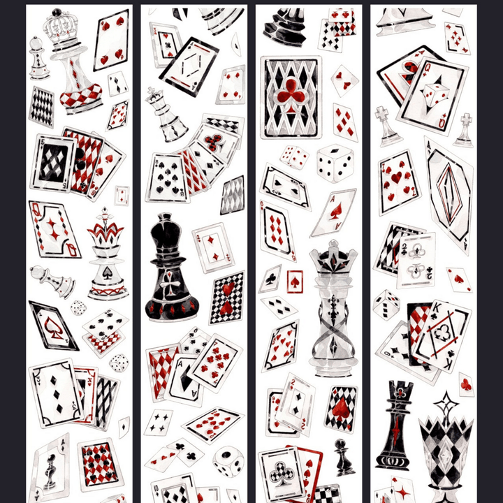 Magic Playing Cards Die - cut PET Tape - Desk Cosmos