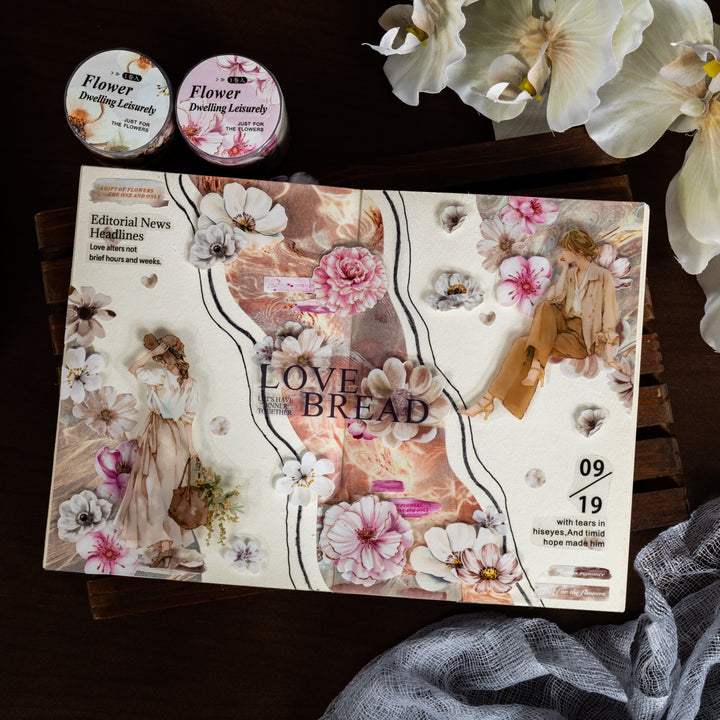 Flowers Rest in Peace Washi Tape - Desk Cosmos