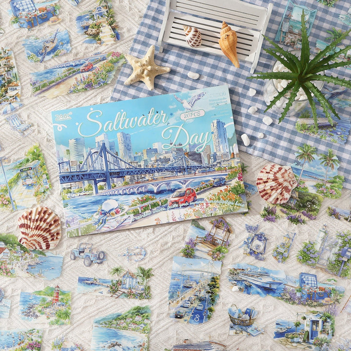 Four Seasons Scenery Journal PET Stickers - Desk Cosmos