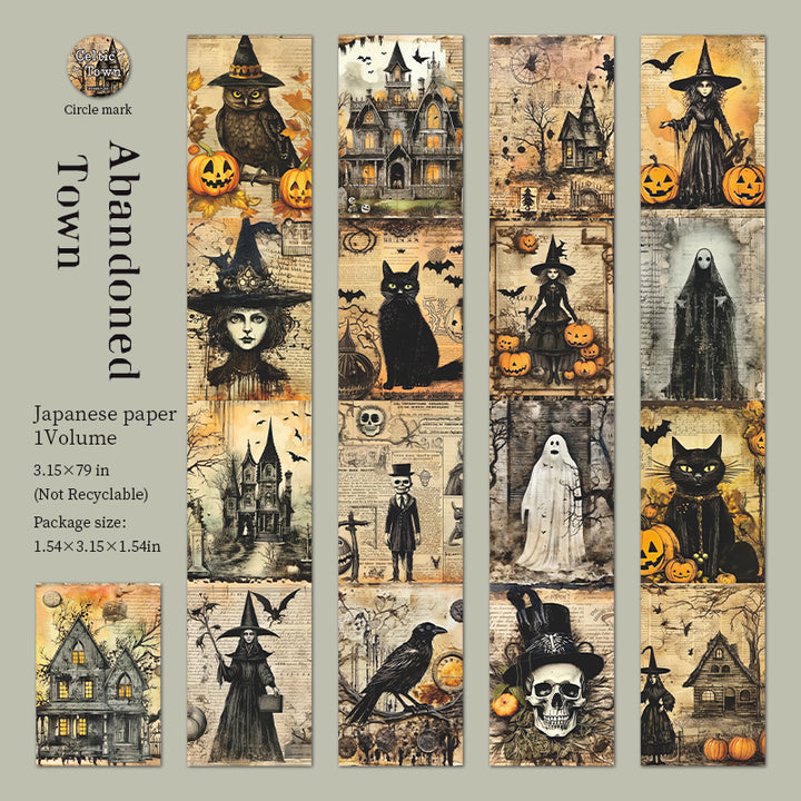 Celtic Town Gothic Washi Tape Halloween DIY Journal