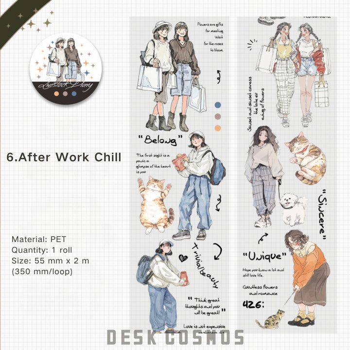 Diary of a Office Worker After Work Chill Relax PET Tape