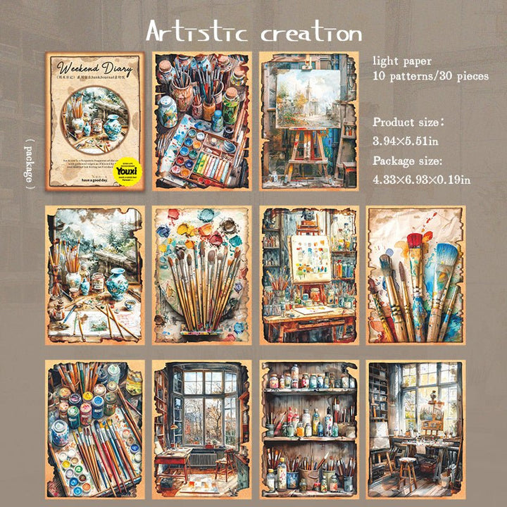 Weekend Diary Junk Journal Accessories for DIY