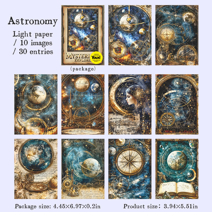 Mysterious Explorer Stickers Magic Mysticism Suitable for DIY Planner
