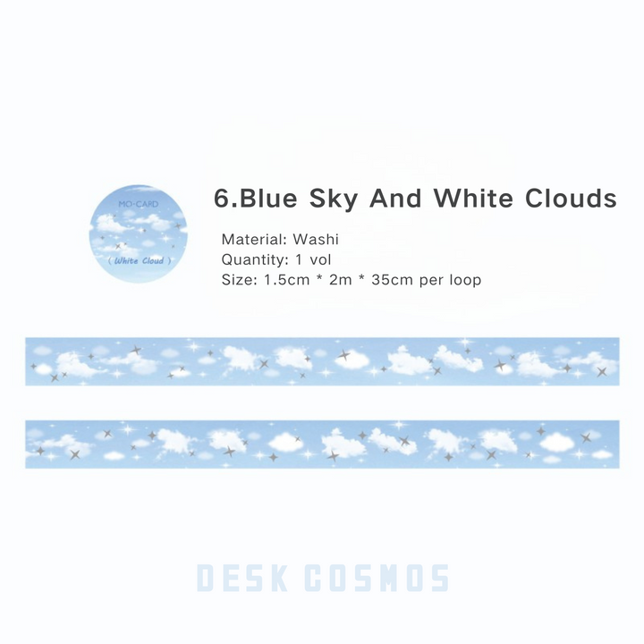 Starry Sky Series Washi Tape Aesthetic Style For Art Journals