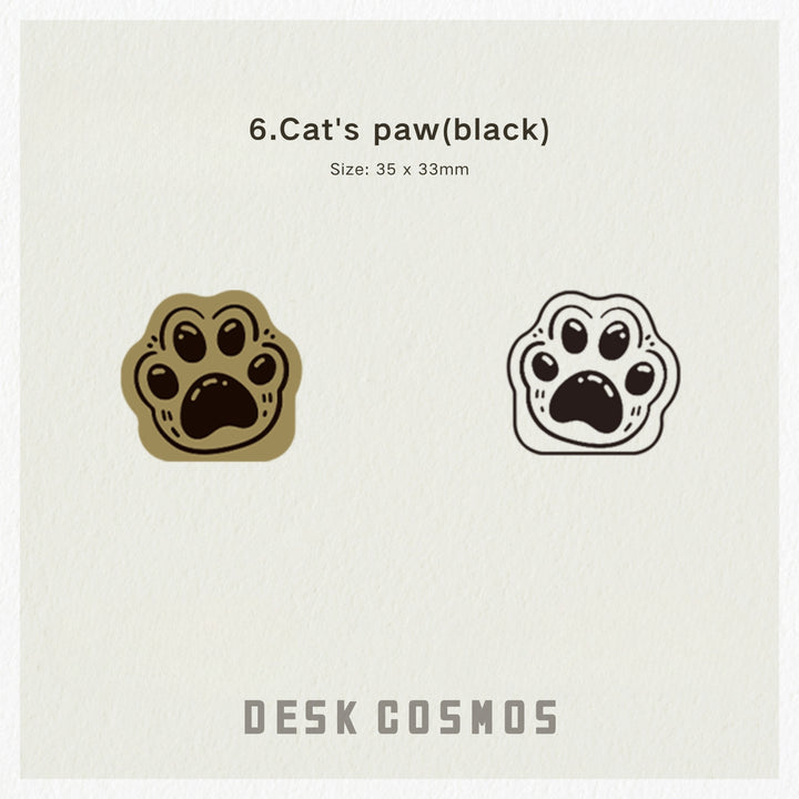 Cute Animal Brass Clip Creative Retro Style for Journals