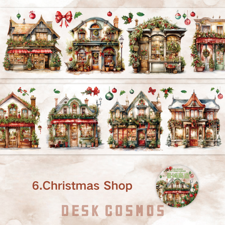 A Windy Street Corner Christmas Store City Streets Scrapbook Decoration