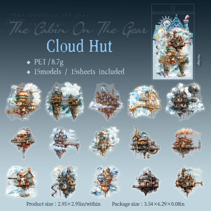 The Cabin on the Gear PET Gothic Scrapbooking Perfect for Collage