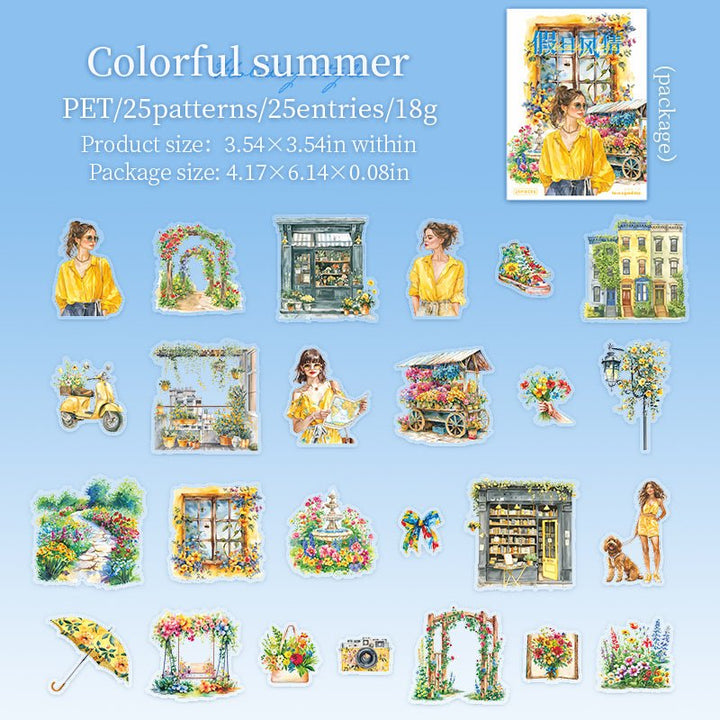 Holiday Style PET Stickers for Decorative Planning