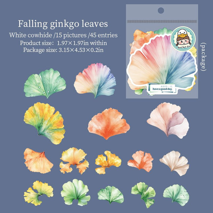 A Leaf PET Plant Stickers for Junk Journal Decor