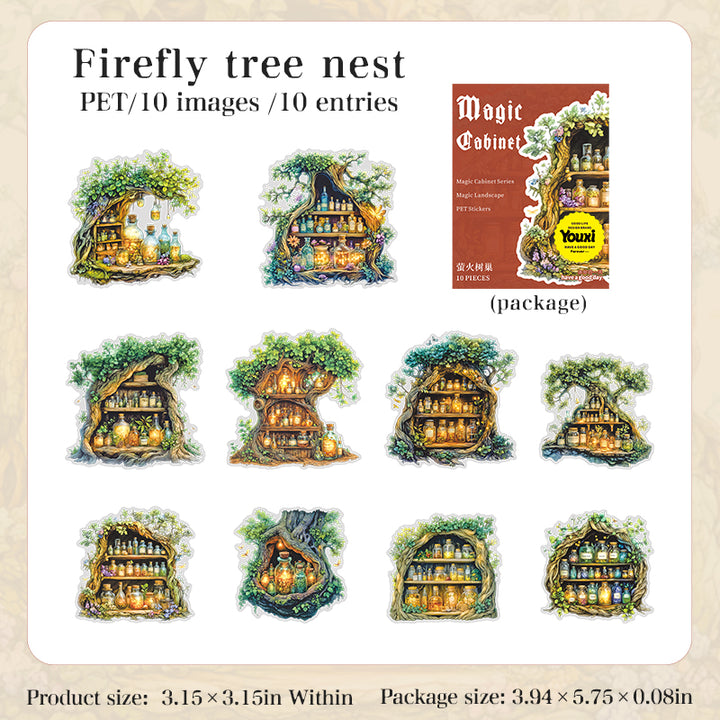 Magic Cabinet PET sticker set suitable for planner decoration