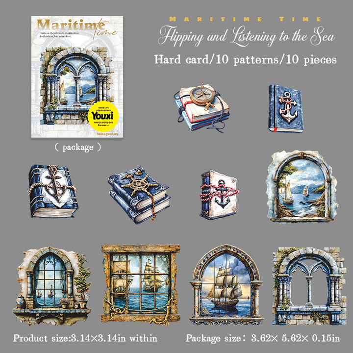 Maritime Time Flipping Listening Sea Vintage