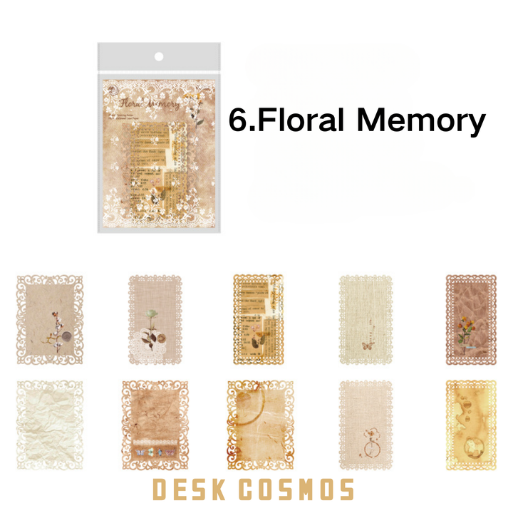 Floral Memory Design, Must-Have Aesthetic Scrapbook Material