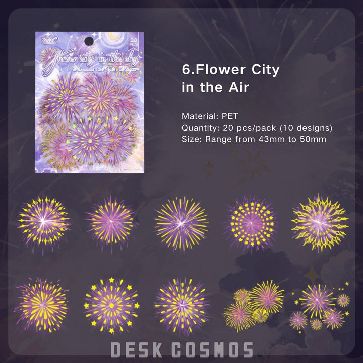 Fluorescent Night Language Fireworks Tape Romantic Decor
