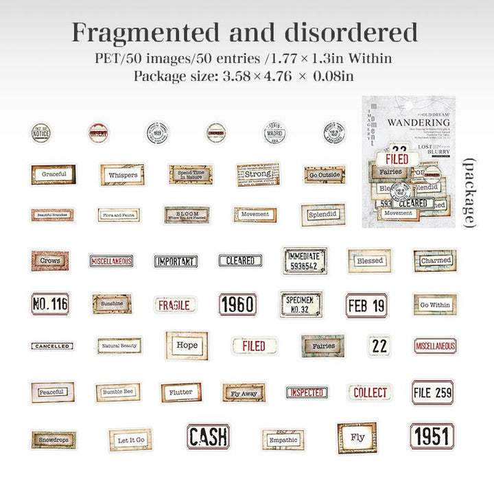 Dreams of Delirium Retro Stickers Bottles Suitable For Notebook Decoration