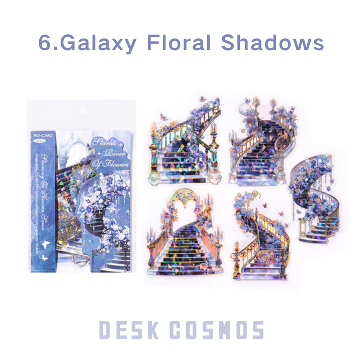 The Staircase Series of Heaven Starry Floral Reflection Dreamy Night Sky