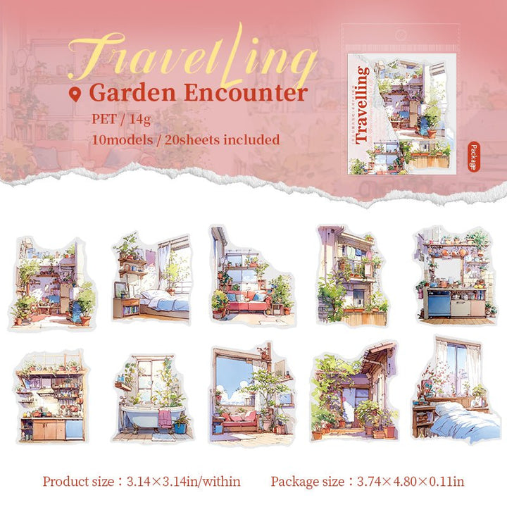 Daily Life PET Stickers Pack Your Bags Scenes