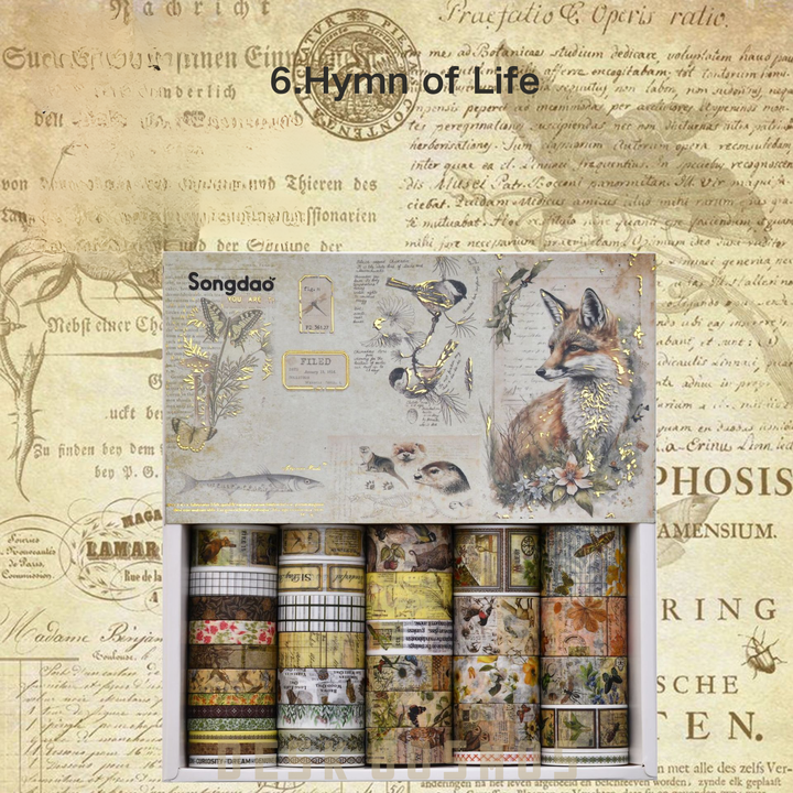 Chronicle Collection Ode to Life Floral Vintage Scrapbooking Tape