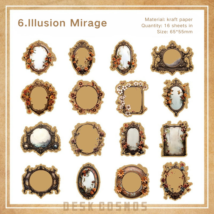 Old Erosion Illusion Mirror PET Film Theme