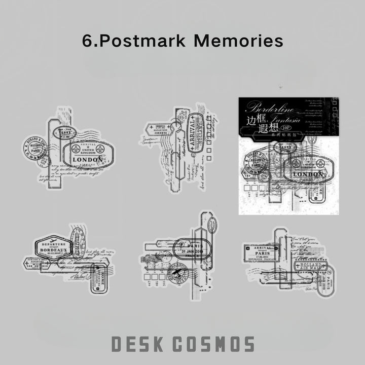 Border Reverie Postmark Memories PET Classic Postal Frames