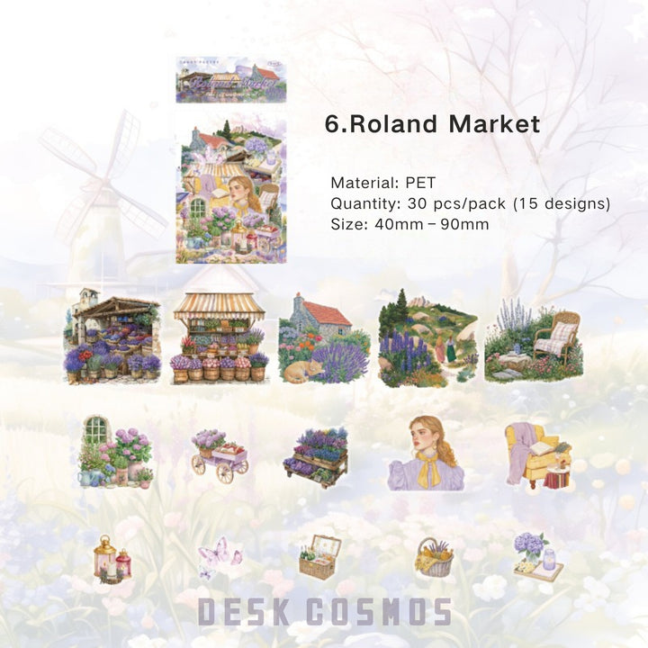 Romantic Landscape PET Tape Field Life fantasy journaling tape