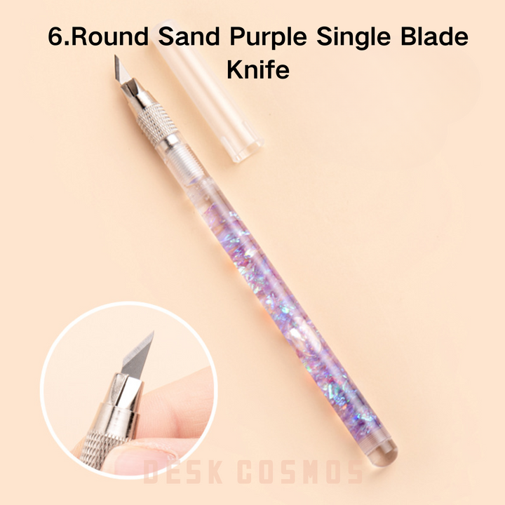 Crown Series Round Sand Purple Knife Precision Cutting