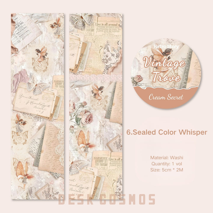 Vintage Vault Series Retro Floral Journaling Tape