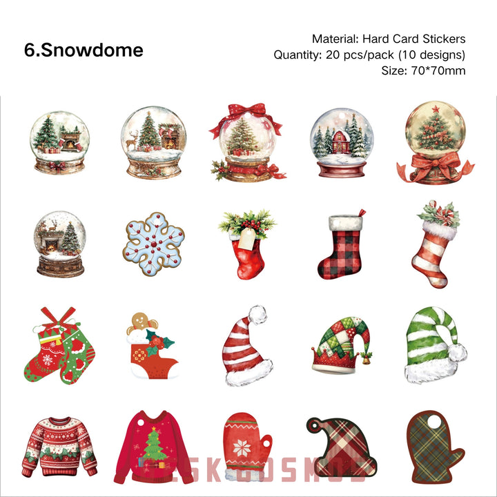 Christmas Journal Decorative Stickers - Desk Cosmos