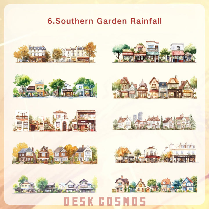 Thought of Lin Garden Rain PET Sticker Set