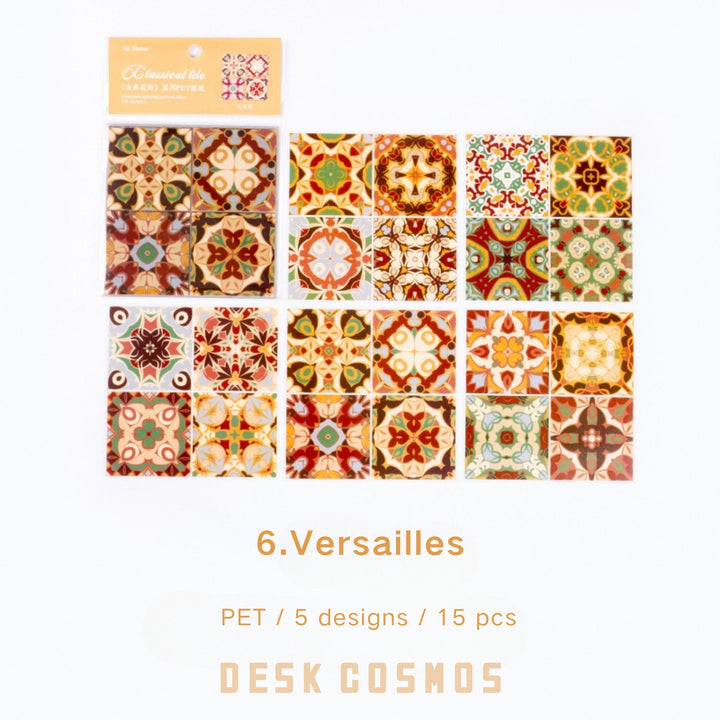 Classical Tiles Versailles Ethnic PET Scrapbooking Accent